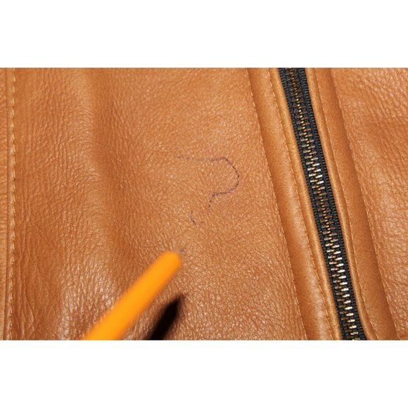 Genuine SHEARLING Leather Aviator Winter Jacket USA Size M Lapels & Hoodie Zip - Picture 13 of 13